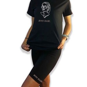 Boss babe t-shirt and shorts set
